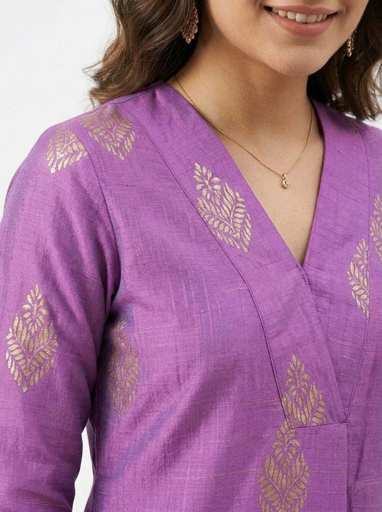 Cotton Silk Printed Set