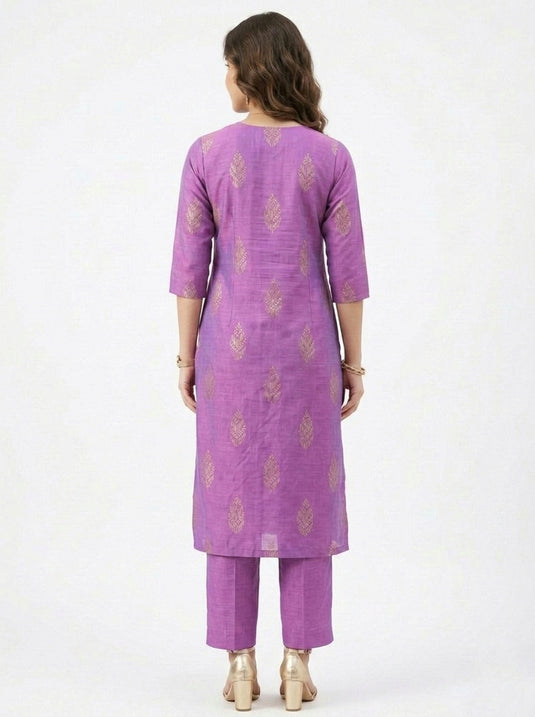 Cotton Silk Printed Set