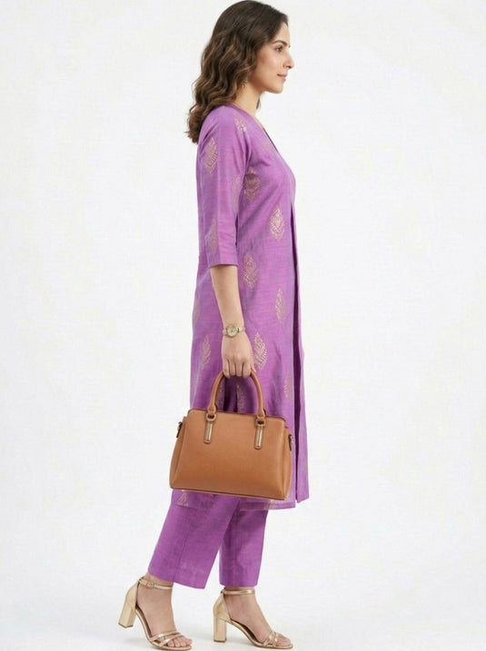 Cotton Silk Printed Set