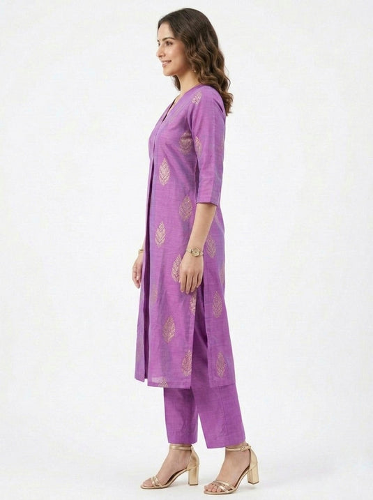 Cotton Silk Printed Set