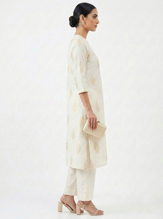 Cotton Silk Printed Set