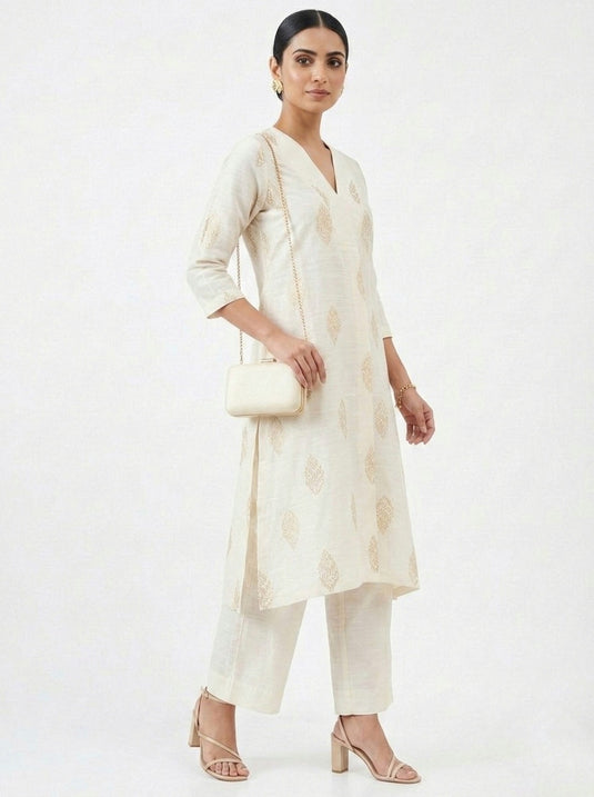 Cotton Silk Printed Set