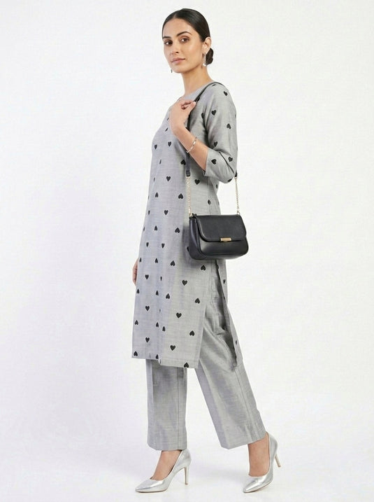 Cotton Silk Printed Set