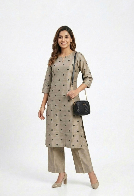 Cotton Silk Printed Set