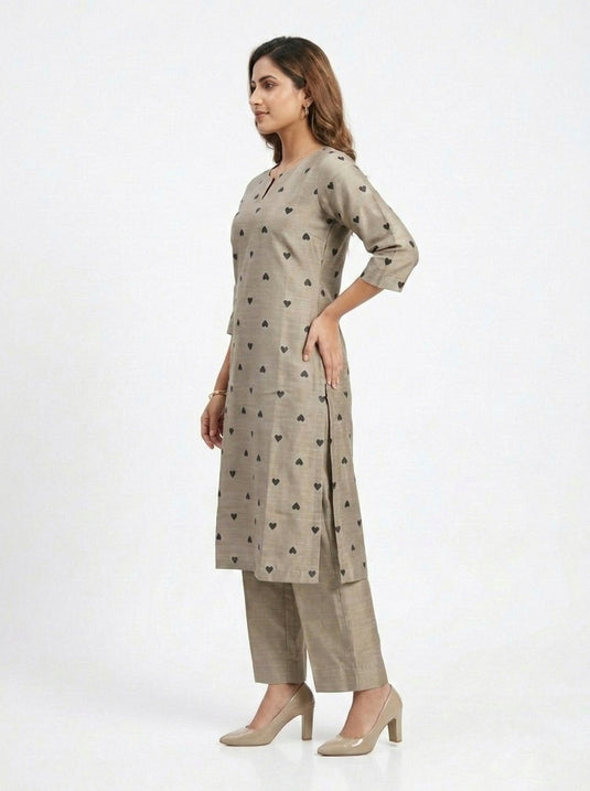 Cotton Silk Printed Set