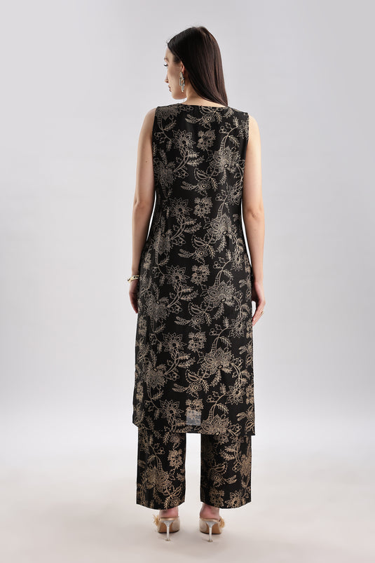 Blazer Set Cotton Silk - 3 piece