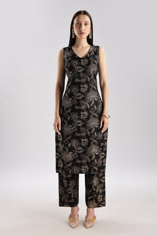 Blazer Set Cotton Silk - 3 piece