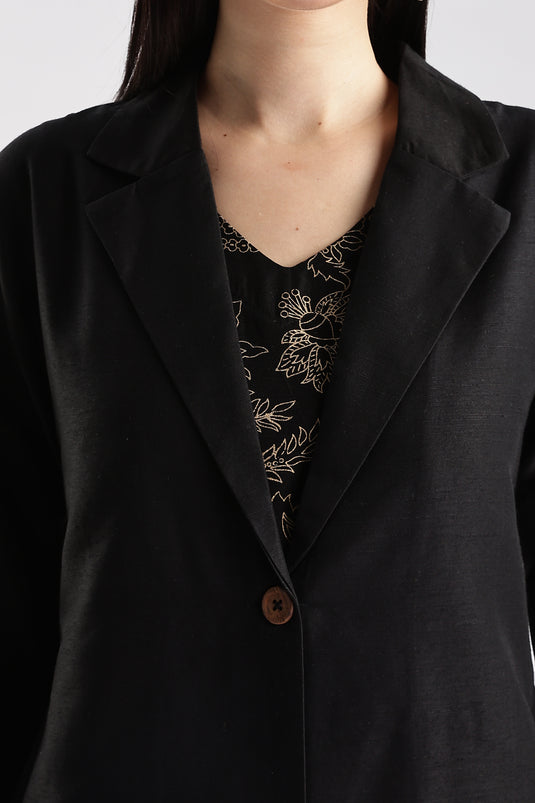 Blazer Set Cotton Silk - 3 piece