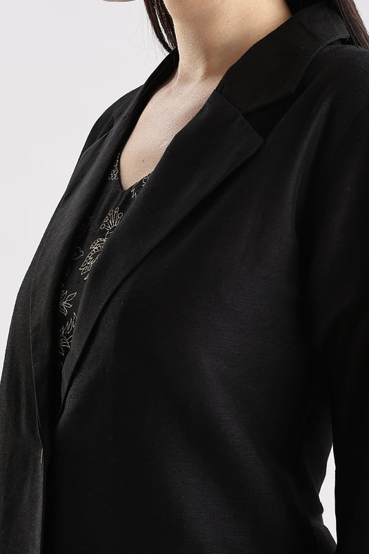 Blazer Set Cotton Silk - 3 piece