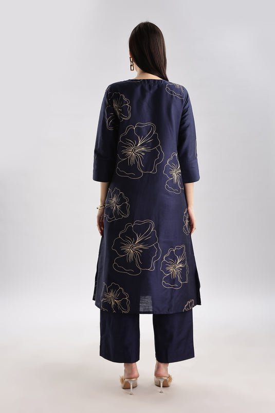 Cotton Silk Printed Set