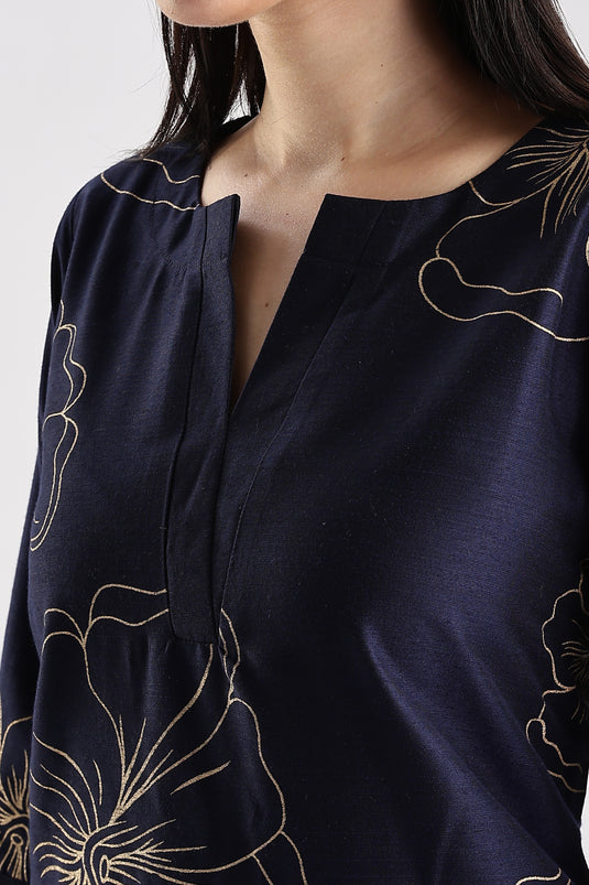 Cotton Silk Printed Set