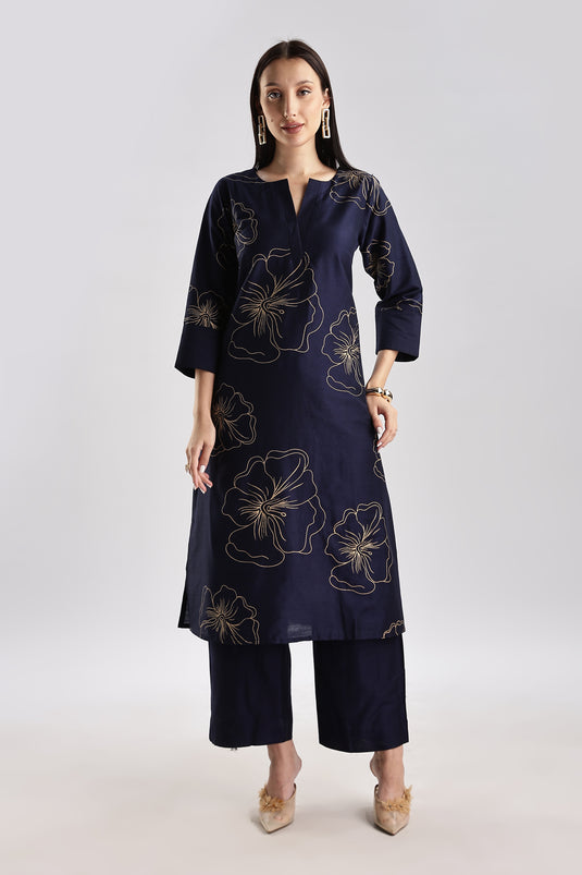 Cotton Silk Printed Set