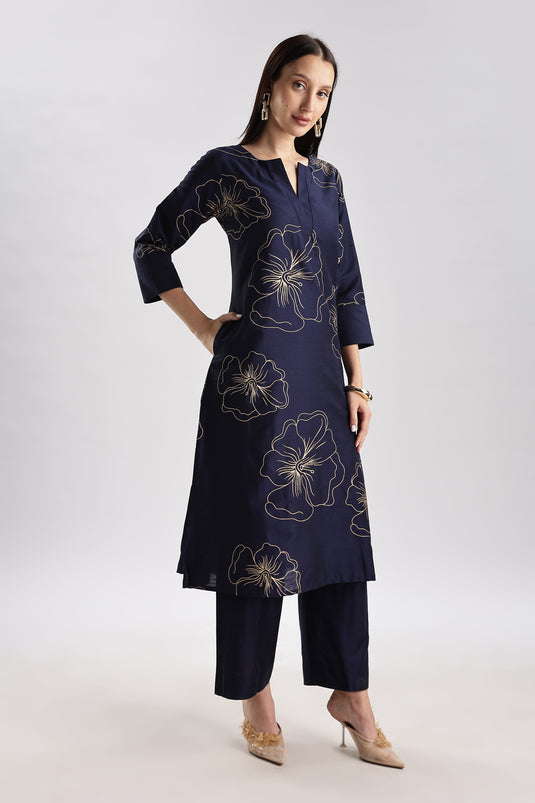 Cotton Silk Printed Set