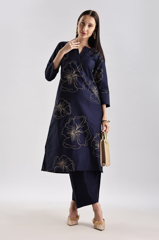 Cotton Silk Set Printed