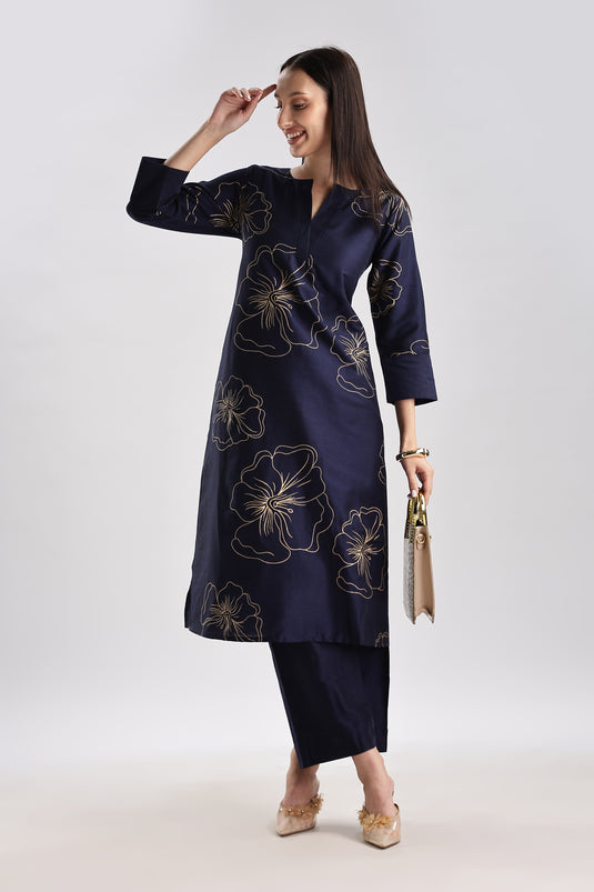 Cotton Silk Printed Set