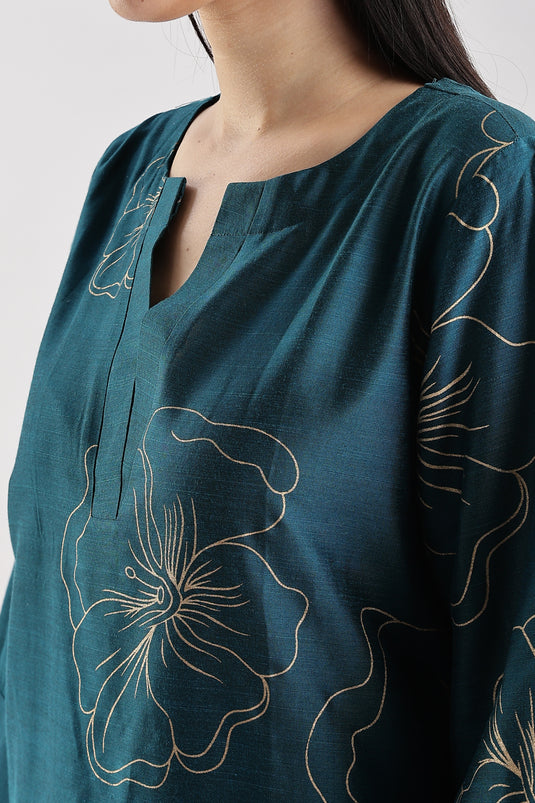 Cotton Silk Printed Set