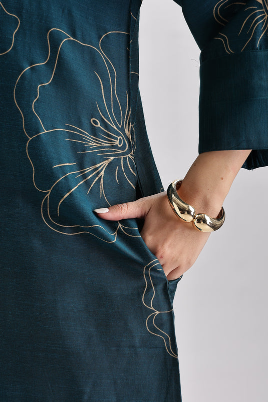 Cotton Silk Printed Set