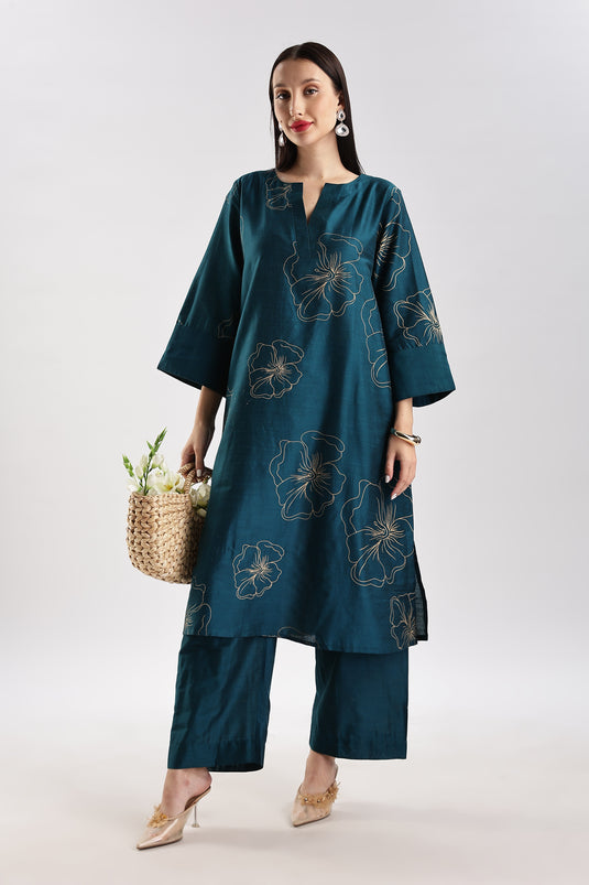 Cotton Silk Set Printed