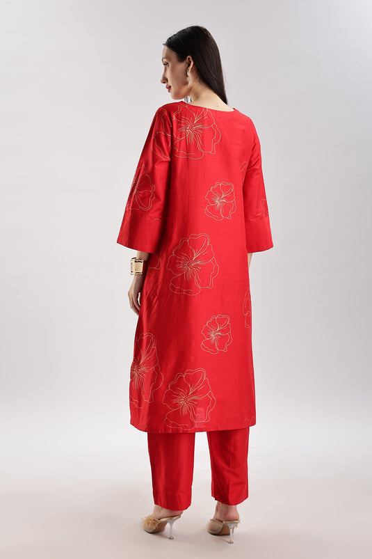 Cotton Silk Printed Set