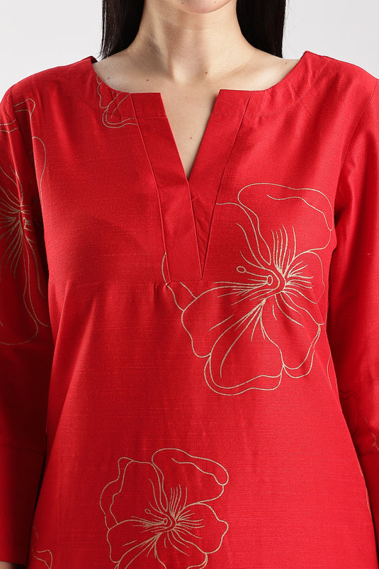 Cotton Silk Printed Set