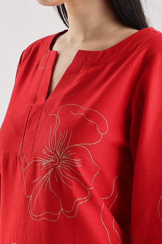 Cotton Silk Printed Set