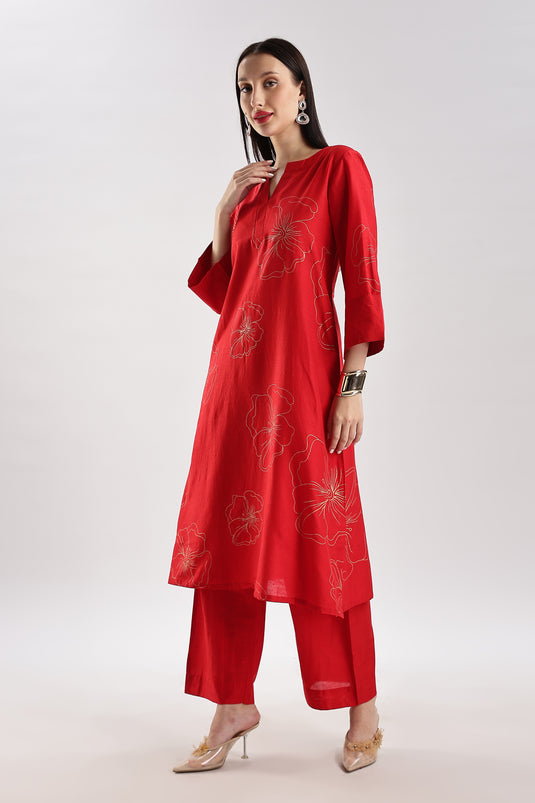 Cotton Silk Printed Set