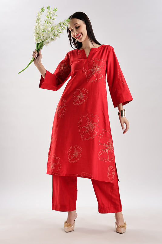 Cotton Silk Set Printed