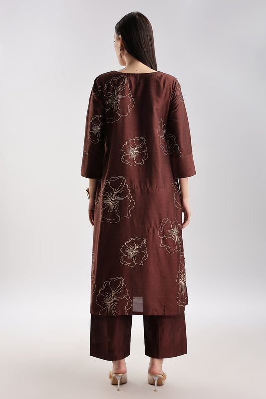 Cotton Silk Printed Set