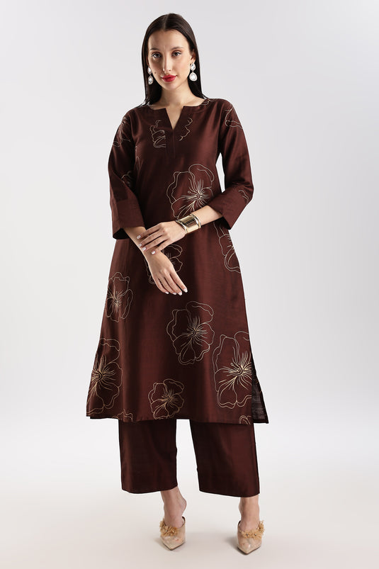Cotton Silk Printed Set