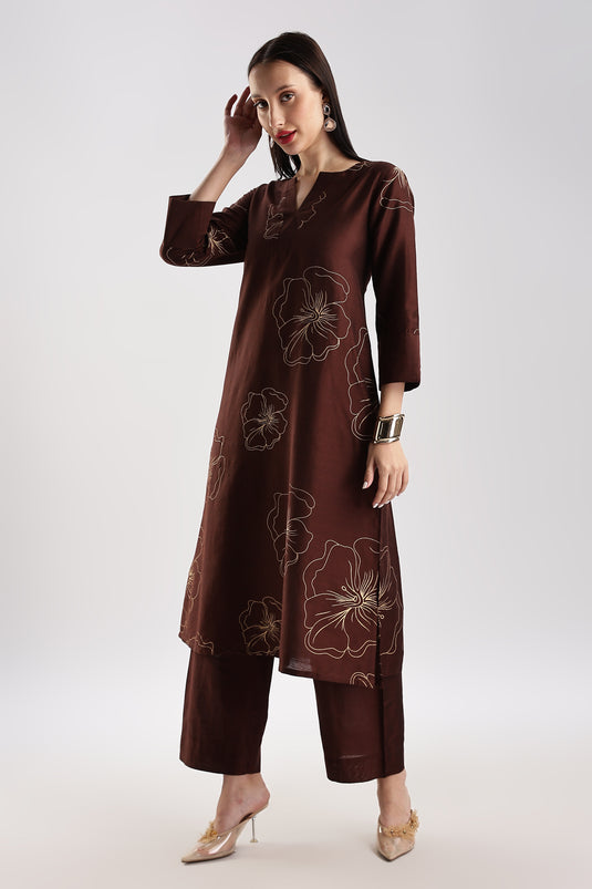 Cotton Silk Printed Set