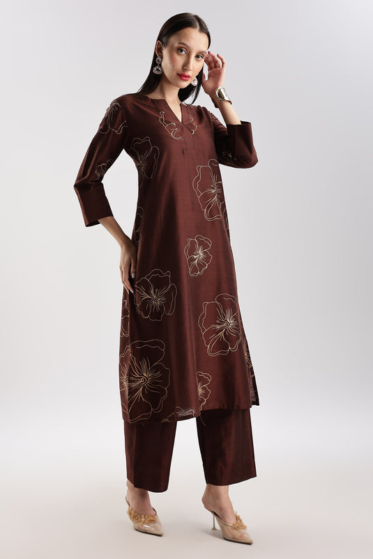 Cotton Silk Printed Set