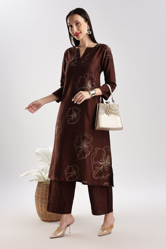 Cotton Silk Printed Set