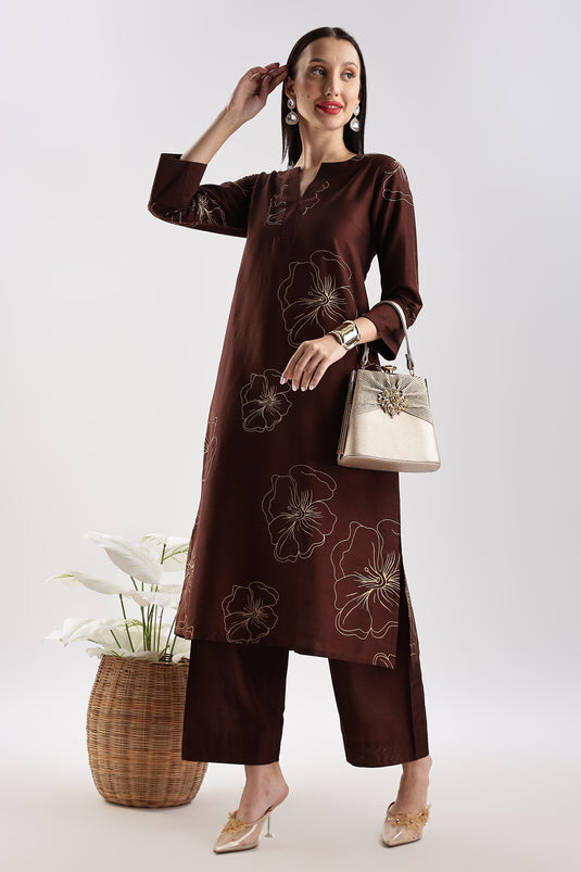Cotton Silk Printed Set
