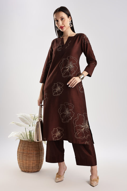 Cotton Silk Printed Set