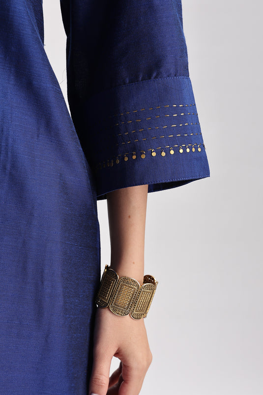 Cotton Silk Embroidered Set