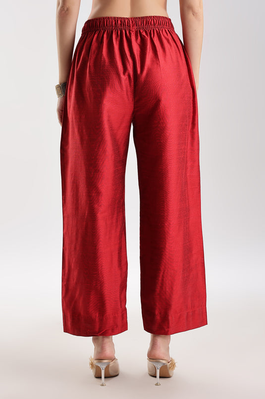 Cotton Silk Collared Set