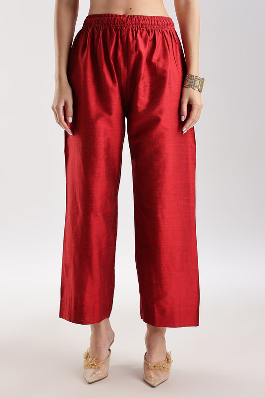 Cotton Silk Collared Set