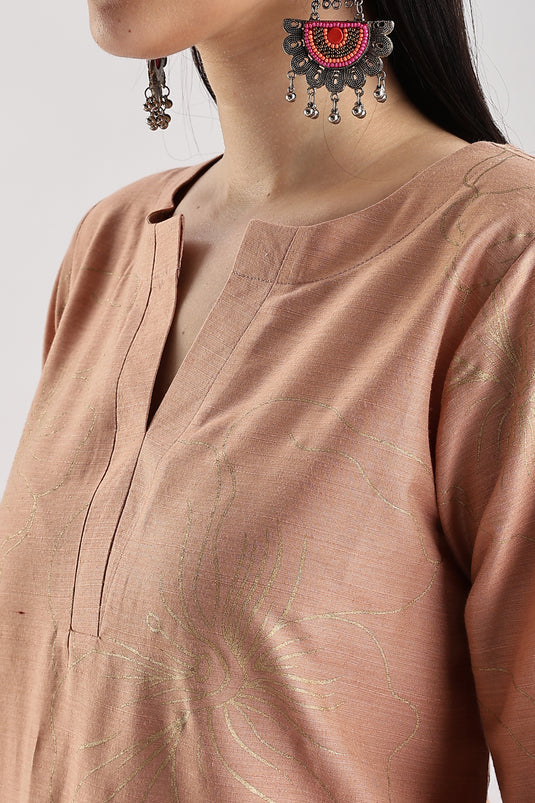 Cotton Silk Printed Set