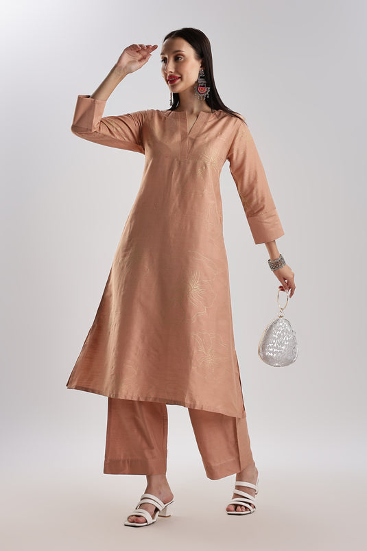 Cotton Silk Printed Set