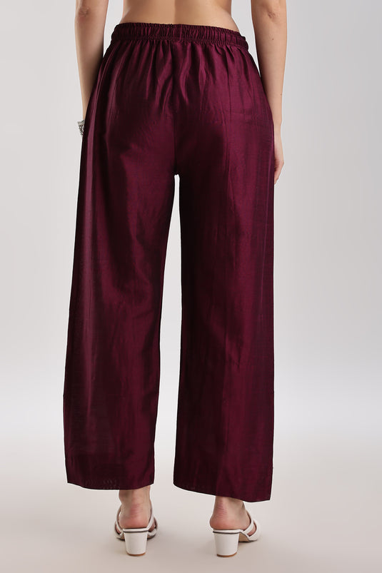 Cotton Silk Collared Set