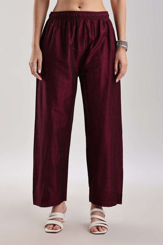 Cotton Silk Collared Set