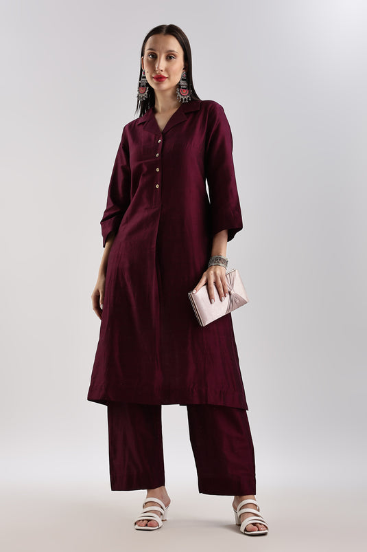 Cotton Silk Collar Set