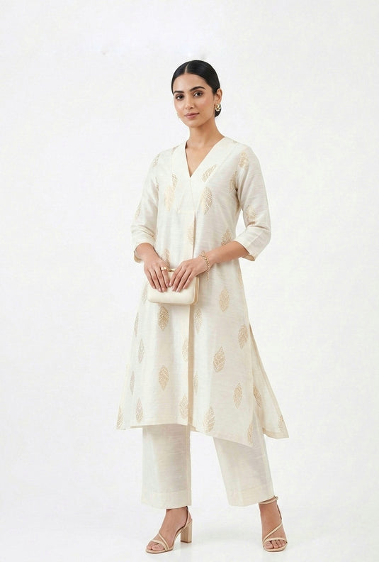 Cotton Silk Printed Set