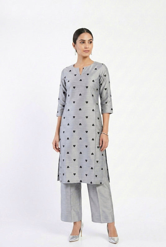 Cotton Silk Printed Set