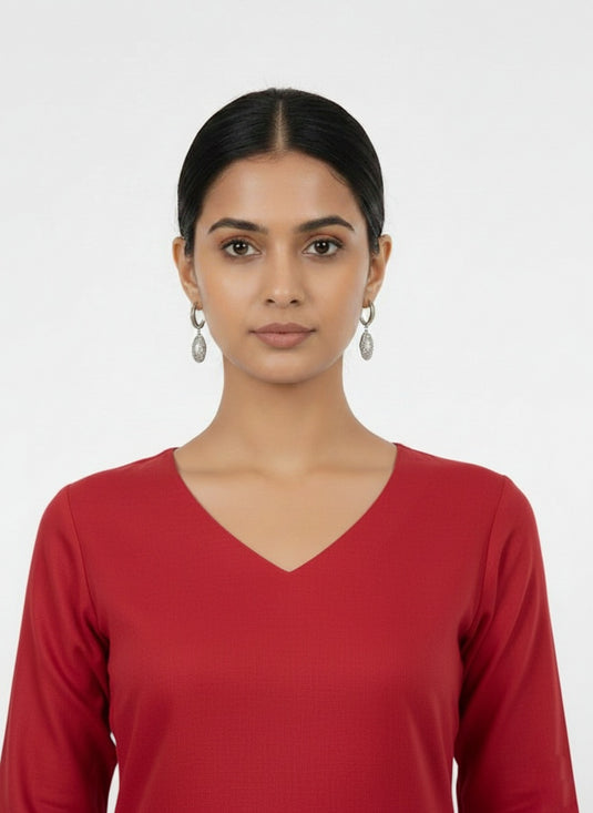 cotton silk light maroon