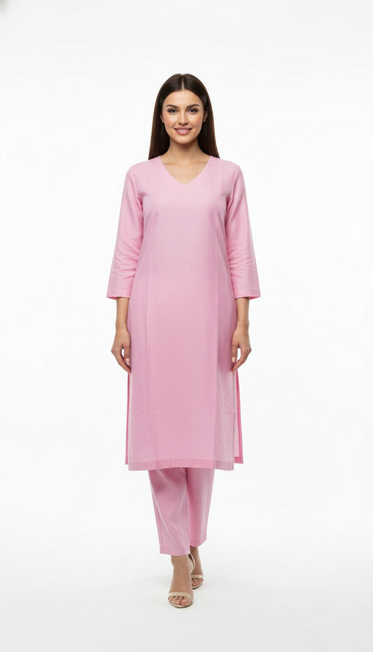 cotton silk Baby pink