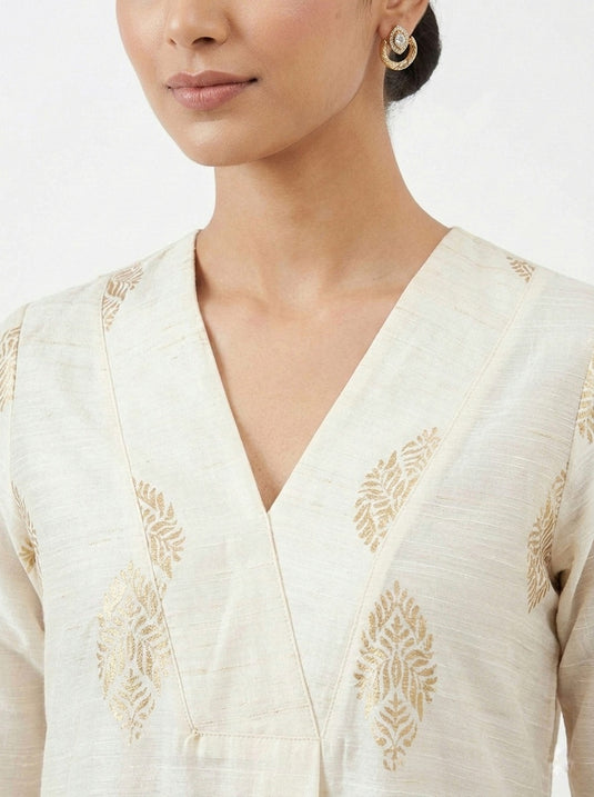Cotton Silk Printed Set