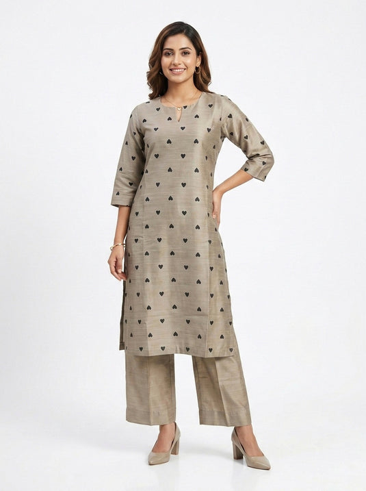 Cotton Silk Printed Set