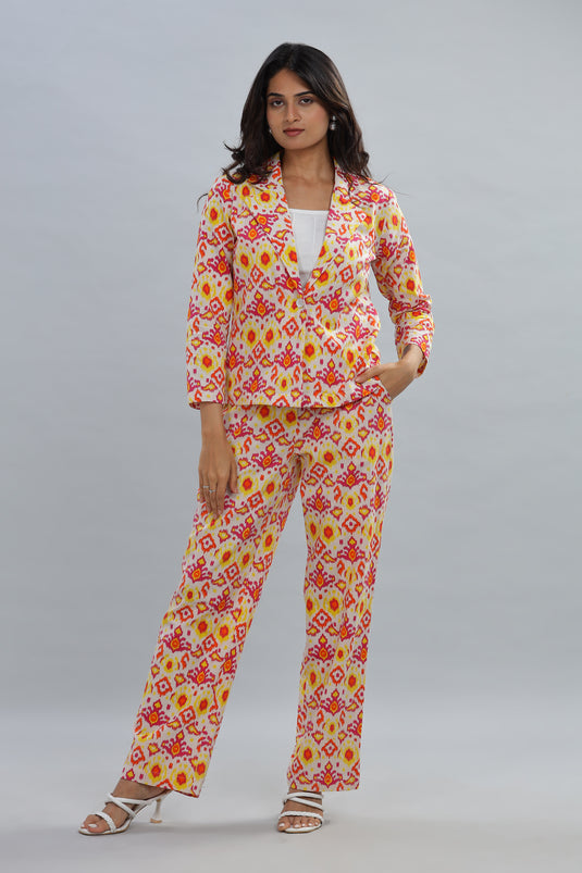 Ikat Blazer Set