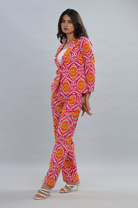 Ikat Blazer Set